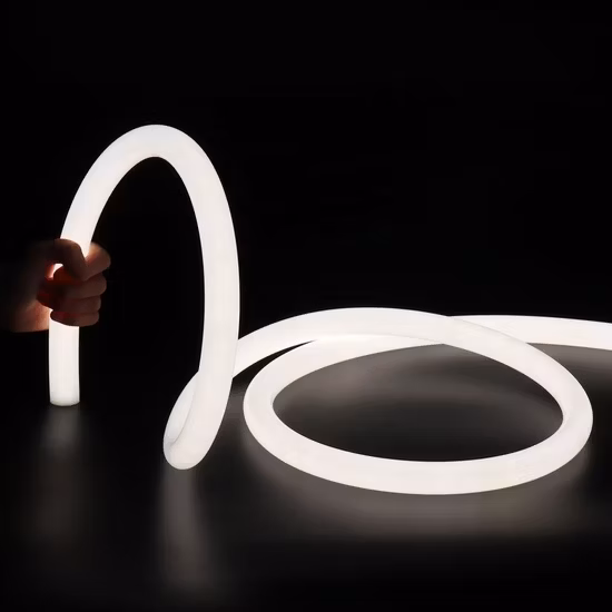 360 LED Flexible Neon Strip 22/25/30/40mm Neon Strip Flexible Neon Tubes 24V/12V/5V DC 360 Degree Emitting Silicone Round LED Neon Strip Light