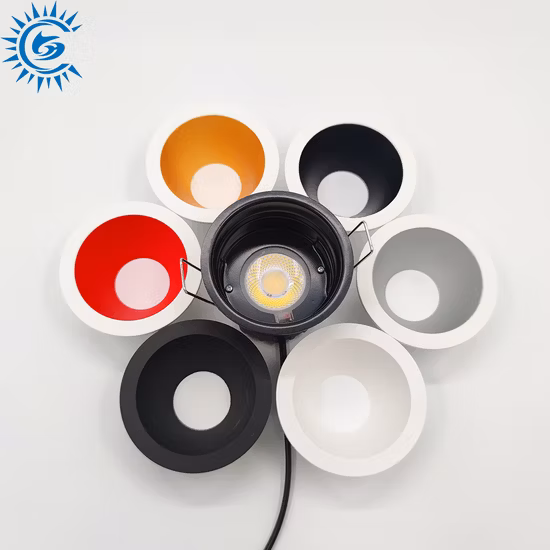 OEM 5W 6W 7W 8W 10W 3CCT Interior Dimmable Waterproof IP65 Firerated LED COB Spotlight LED Downlight
