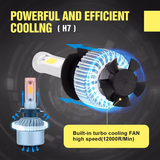 S1 X3 C6 S2 H7 H13 Luz LED automática con faro LED para automóvil 9006 9005 H1 H3 5202 y kit de xenón 3000K Bombilla H11
