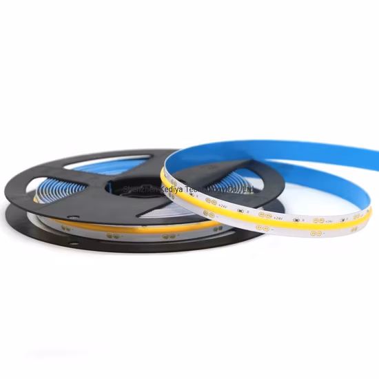 Precio de fábrica Flexible DC12V 24V COB LED Luz de cuerda LED Lámpara de tira COB 480 Chips Luz de tira LED regulable